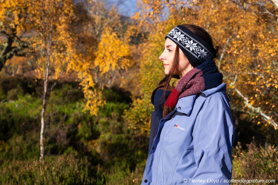 Flo Blackbourn in Glen Affric